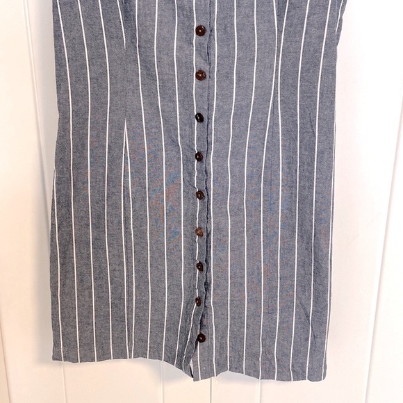 Forever 21 Blue and White Striped Mini Dress - Picture 3 of 6